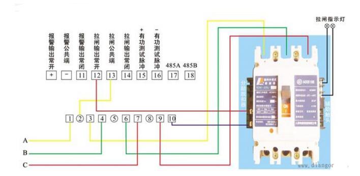 分勵脫扣器怎么安裝_分勵脫扣器安裝示意圖