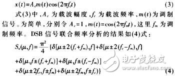  基于傅氏变换的联合频率分析 数字信号自动调制识别技术