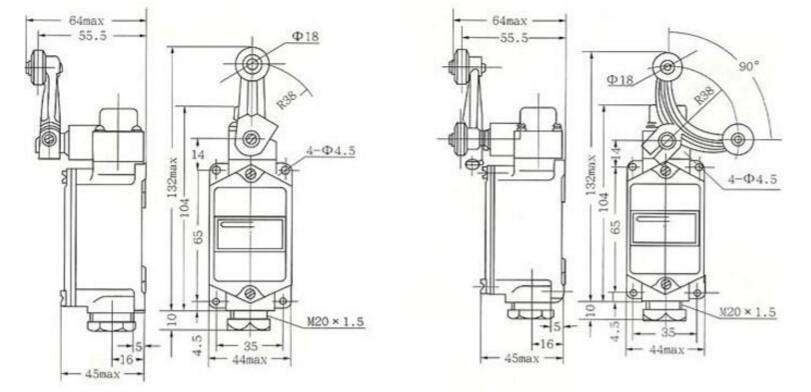 行程開關有多少種型號_行程開關型號圖樣大全