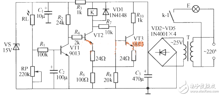 簡單的路燈自控電路圖大全（光控觸發器/NE555/光電控制電路詳解）