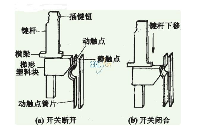 琴键开关是什么_琴键开关原理图