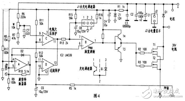 电动叉车控制器电路图大全（稳压电源/有刷控制器/89C2051控制器）