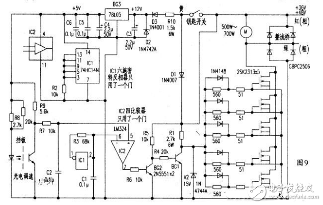 电动叉车控制器电路图大全(稳压电源/有刷控制器/89c