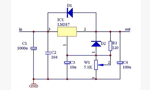 电压稳压器lm317应用电路图大全(十二款lm317典型应用电路)