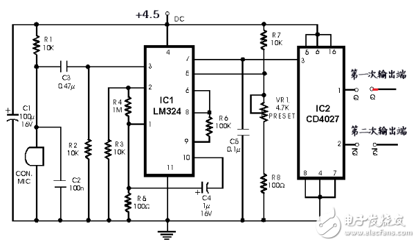 cd4027中文資料匯總（cd4027引腳圖及功能_工作原理及應(yīng)用電路）