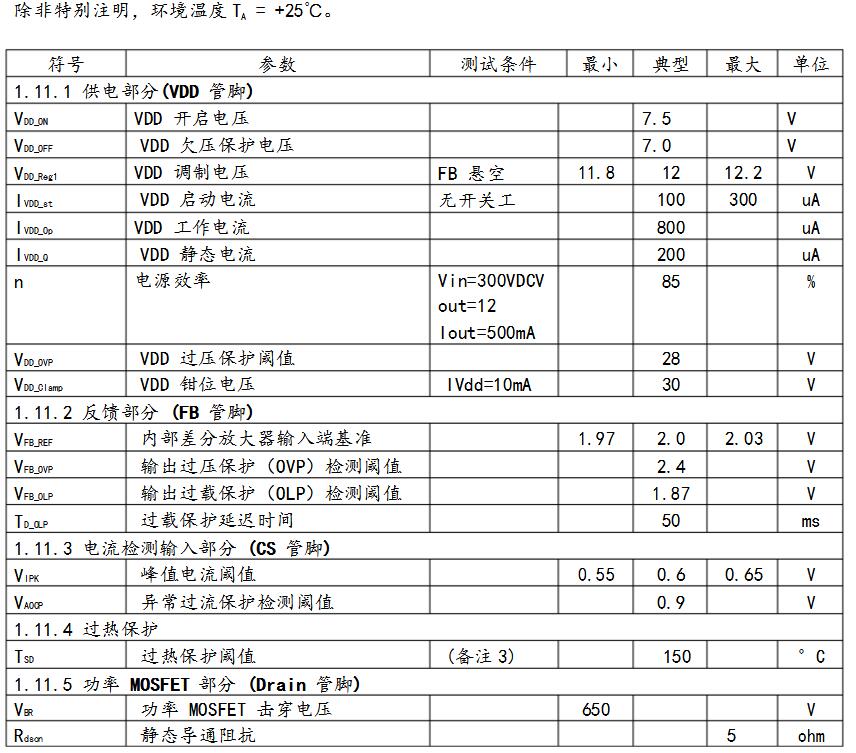 高压电源芯片XD308H中文资料(XD308H引脚图及功能_内部结构及应用电路)