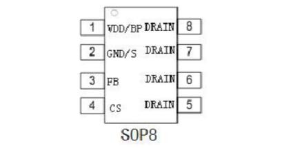 高压电源芯片XD308H中文资料(XD308H引脚图及功能_内部结构及应用电路)
