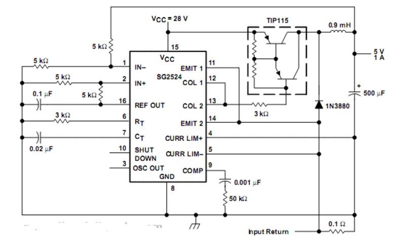 sg3524控制的恒流源电路图