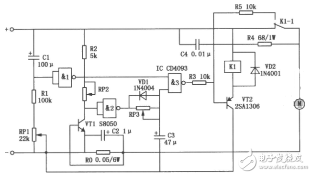 s8050典型应用电路汇总（保护器/无线遥控开关/直流电机过流保护电路）