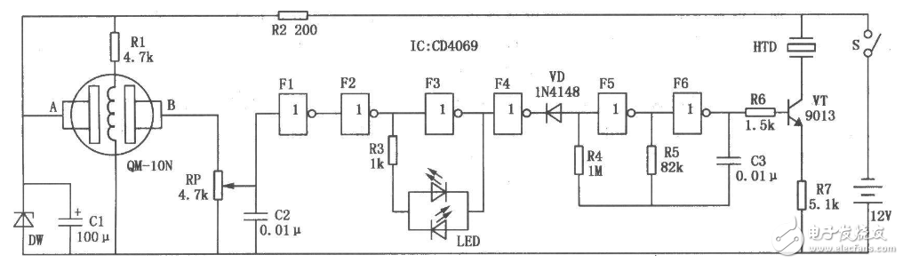 电子元件基础篇之气敏电阻(及作用,符号及,选型及电路)