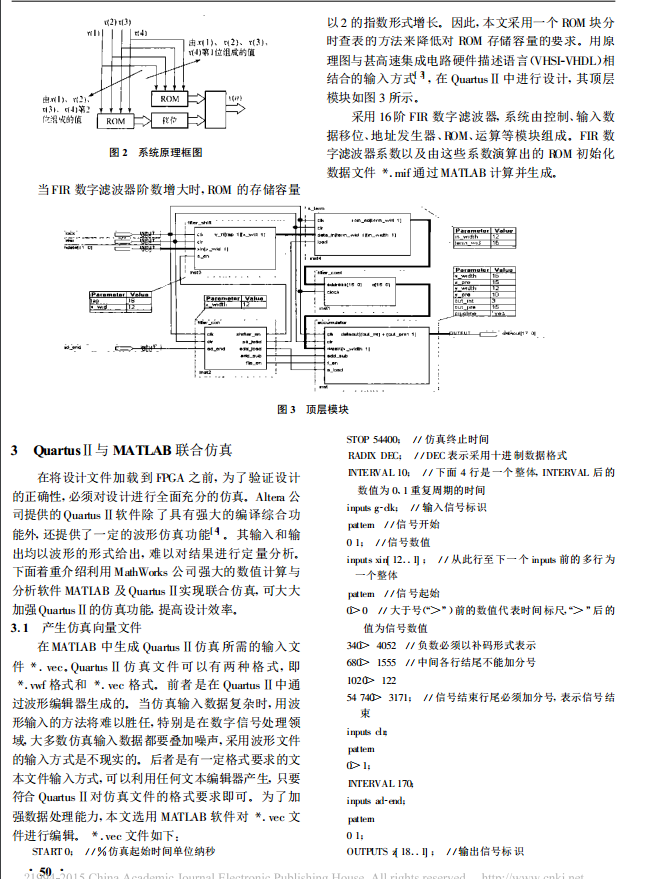 FIR的FPGA实现及其QuartusⅡ与MATLAB仿真资料下载