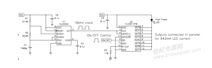 555定时器代替LED驱动器的微处理器中文详细介绍