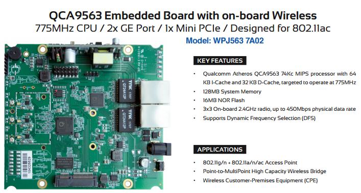 QCA9563嵌入式主板C-563JPW产品技术规格书.pdf 