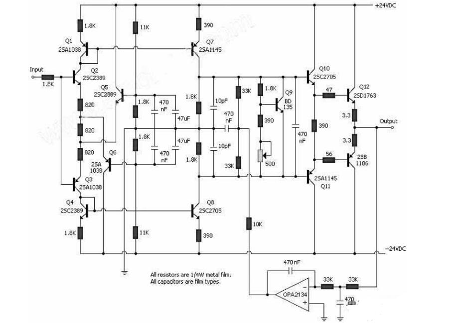 opa2134中文資料匯總（opa2134引腳圖及功能_內部結構及應用電路）