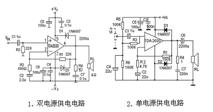 tda2003和tda2030区别_两者能不能代换？