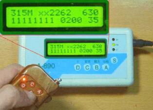 315&433雙頻無(wú)線遙控分析檢測(cè)儀操作方法詳解