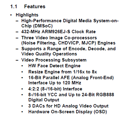 TMS320DM369数字媒体系统单晶片(DMSoC)技术英文原版资料