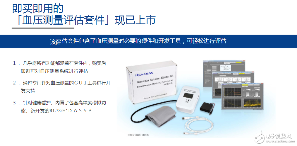 瑞萨电子推出支持即时评估的血压监测评估套件