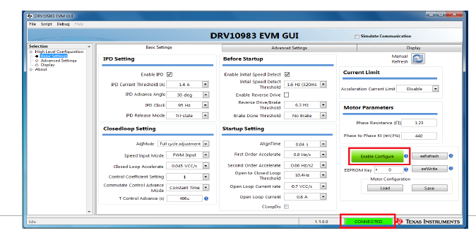 DRV10983EVM调试手册中文详细资料概述