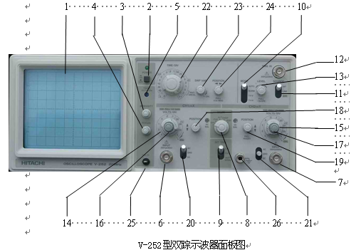 V-252型双踪示波器的使用方法