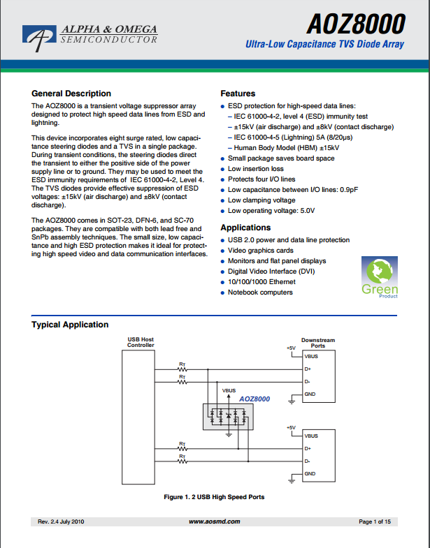 AOZ8000CItvs二极管资料文档下载.pdf