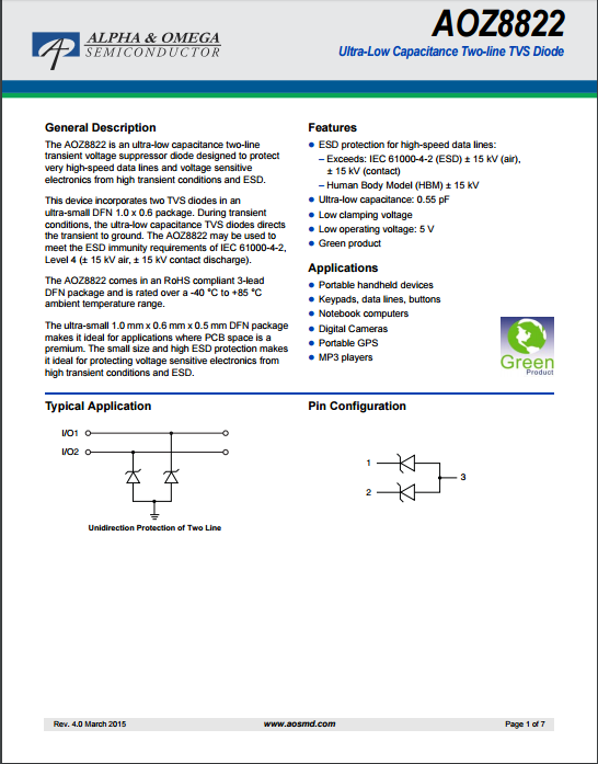 AOZ8822DI-05tvs二极管资料文档下载.pdf