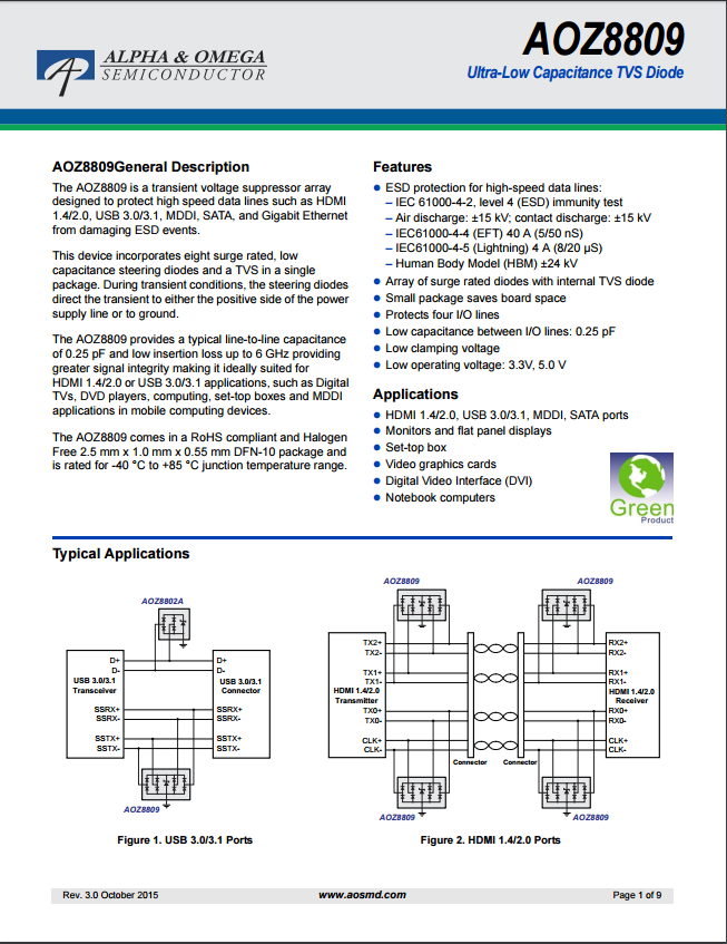 AOZ8809DI-03tvs二极管资料文档下载.pdf