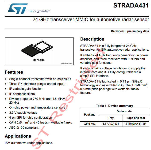 STRADA431芯片资料下载.pdf
