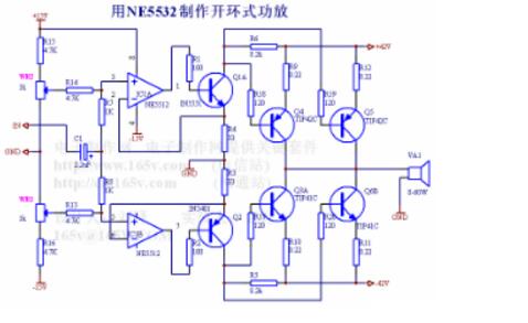 tip41c做后级功放电路