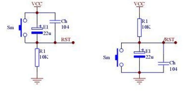 單片機內(nèi)部復(fù)位電路圖和上電復(fù)位電路圖解析（六款單片機復(fù)位電路）