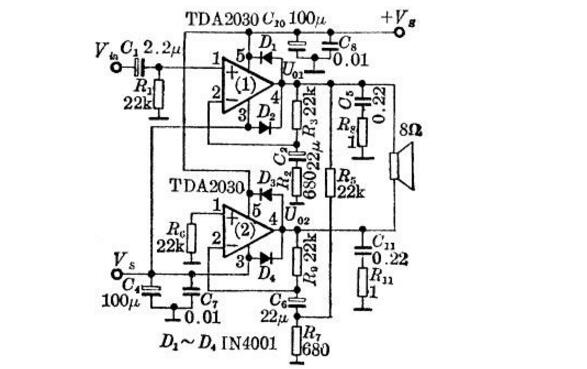 tda2030中文資料匯總（tda2030引腳圖及功能_內部電路及應用電路）