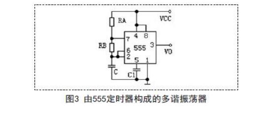 555構成的多諧振蕩器電路原理分析