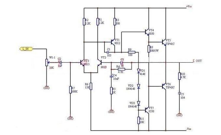 tip41c功放电路图大全（四款tip41c功放电路）