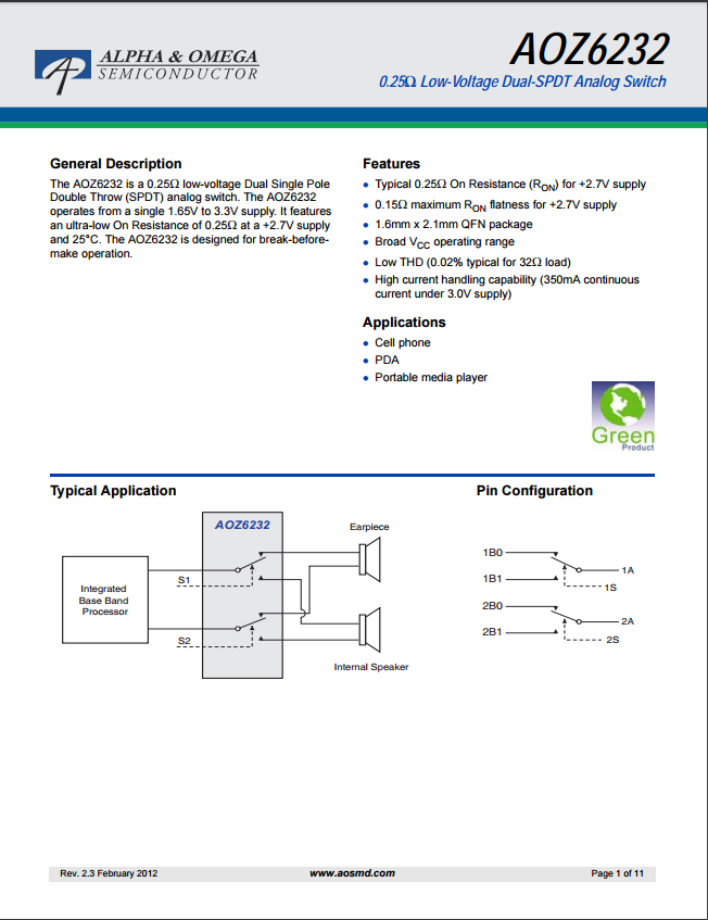 AOZ6232QI芯片资料文档下载.pdf