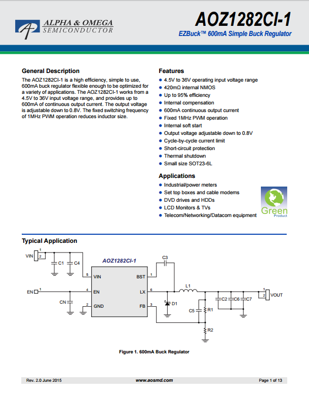 AOZ1282CI-1芯片資料文檔下載.pdf