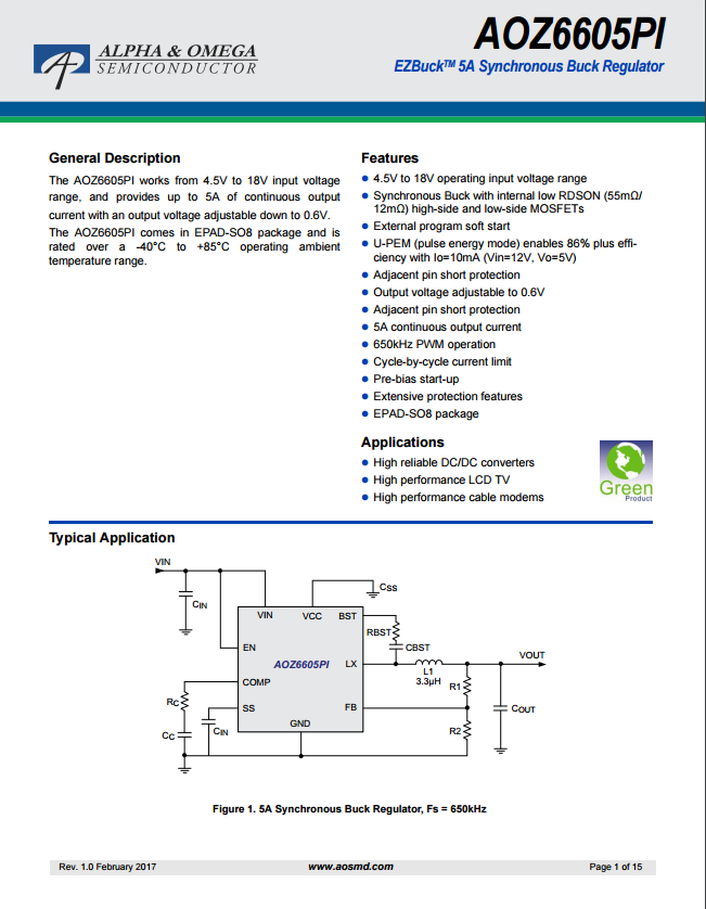 AOZ6605PI芯片资料文档下载.pdf