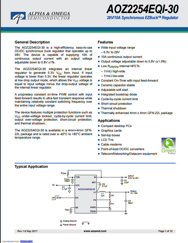 AOZ2254EQI-30芯片资料下载.pdf
