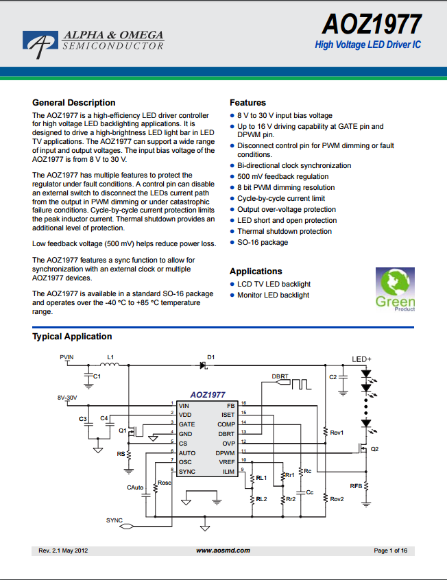 AOZ1977AI芯片资料文档下载.pdf