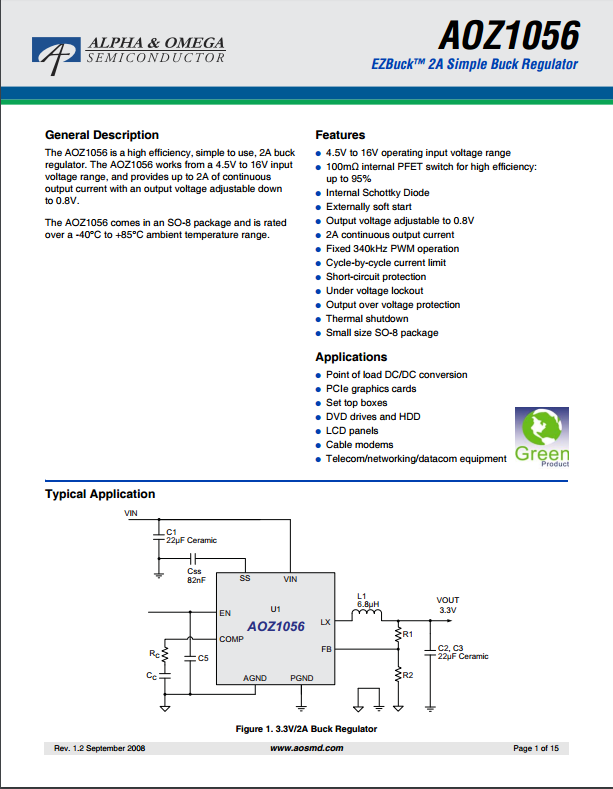 AOZ1056AI芯片資料文檔下載.pdf