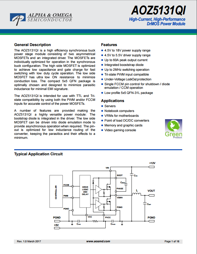 AOZ5131QI芯片资料文档下载.pdf
