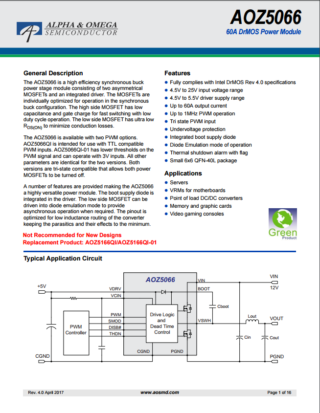 AOZ5066QI-01芯片资料文档下载.pdf