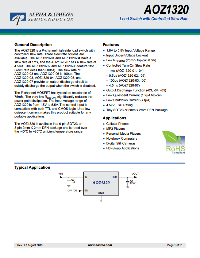 AOZ1320CI芯片資料文檔下載.pdf