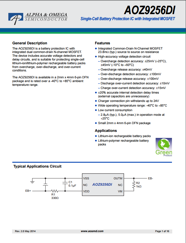 AOZ9256DI芯片资料文档下载.pdf