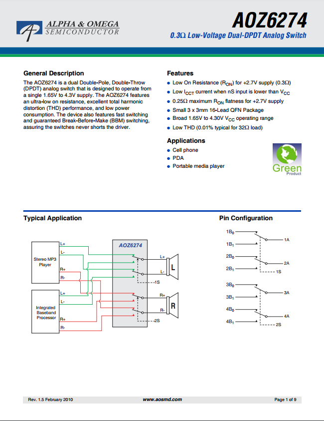 AOZ6274QI芯片资料文档下载.pdf
