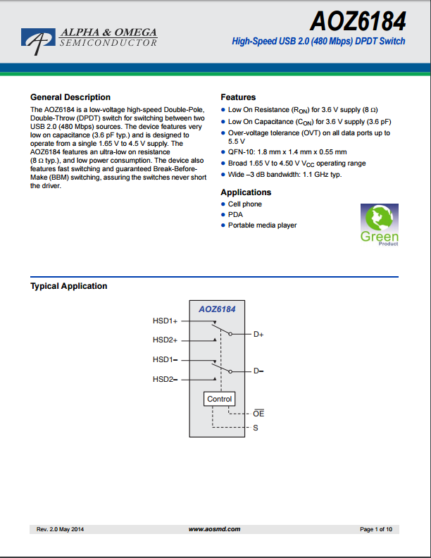 AOZ6184QT芯片资料文档下载.pdf