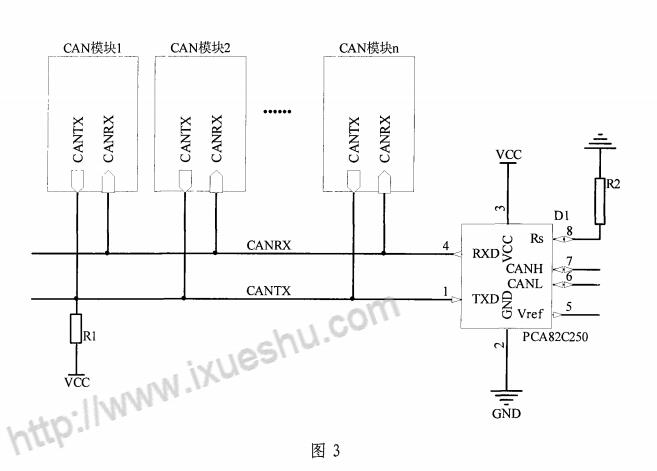 CAN总线通信典型电路原理图（四款CAN总线通信电路原理图）