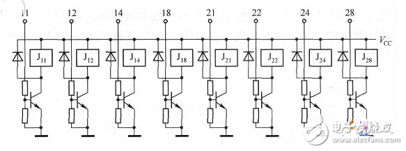 兩個(gè)74LS192級(jí)聯(lián)構(gòu)成兩位十進(jìn)制計(jì)數(shù)器