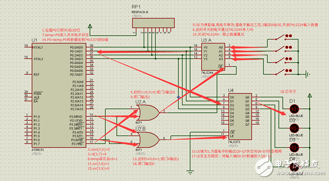 74ls244中文资料汇总（74ls244引脚图及功能_工作原理及应用电路）