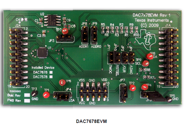 DAC7678EVM的特性、操作和使用的详细资料概述