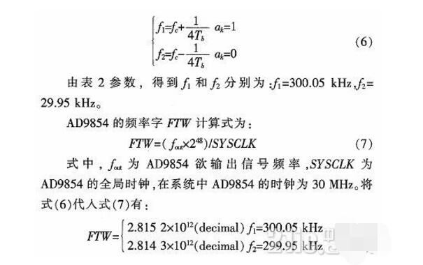 基于AD9854產生MSK調制信號詳細說明